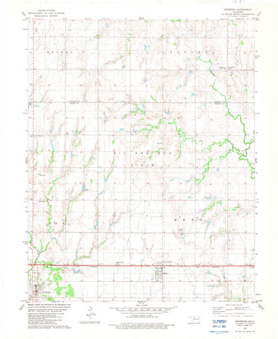 United States Geological Survey Ringwood, OK (1982, 24000-Scale) digital map