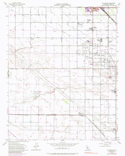 United States Geological Survey Rio Bravo, CA (1954, 24000-Scale) digital map
