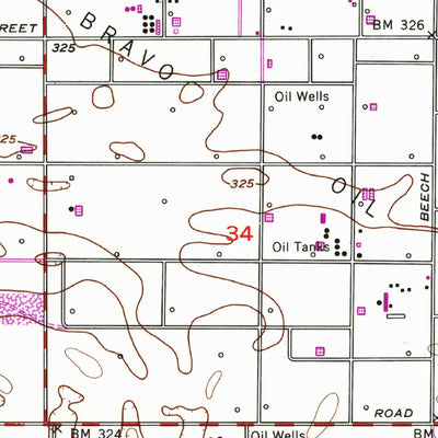 United States Geological Survey Rio Bravo, CA (1954, 24000-Scale) digital map