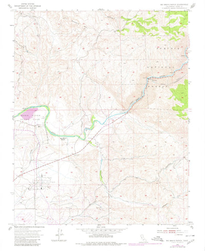 United States Geological Survey Rio Bravo Ranch, CA (1954, 24000-Scale) digital map