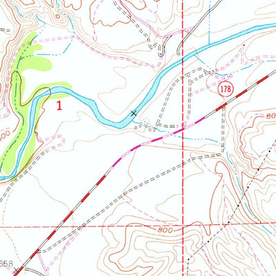United States Geological Survey Rio Bravo Ranch, CA (1954, 24000-Scale) digital map