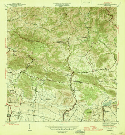 United States Geological Survey Rio Descalabrado, PR (1945, 30000-Scale) digital map
