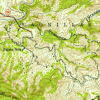 United States Geological Survey Rio Descalabrado, PR (1952, 30000-Scale) digital map