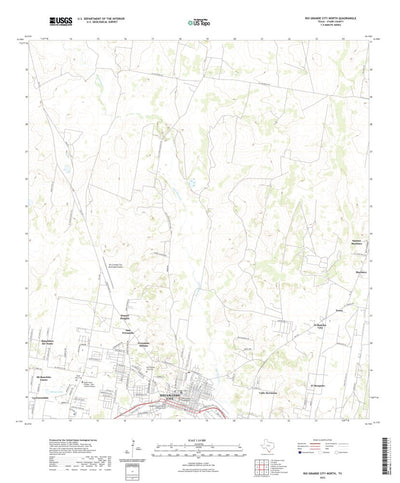 United States Geological Survey Rio Grande City North, TX (2022, 24000-Scale) digital map