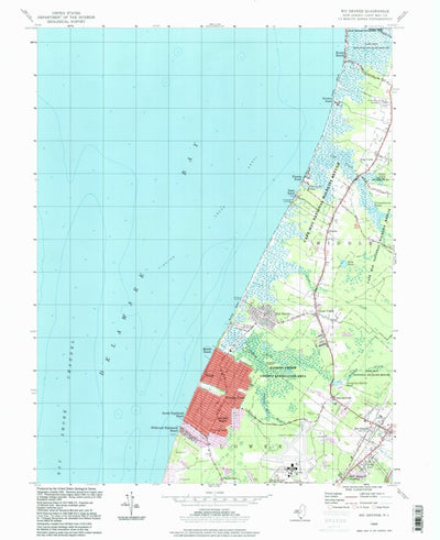 United States Geological Survey Rio Grande, NJ (1994, 24000-Scale) digital map