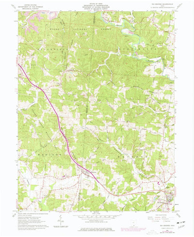 United States Geological Survey Rio Grande, OH (1961, 24000-Scale) digital map