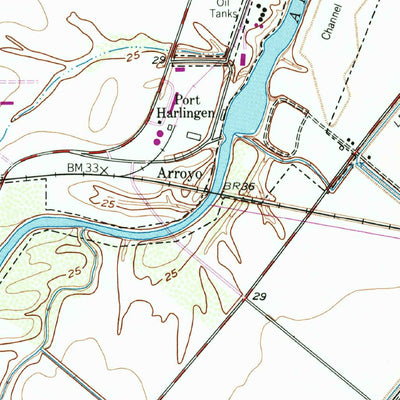 United States Geological Survey Rio Hondo, TX (1956, 24000-Scale) digital map