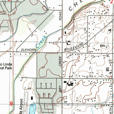 United States Geological Survey Rio Linda, CA (1992, 24000-Scale) digital map