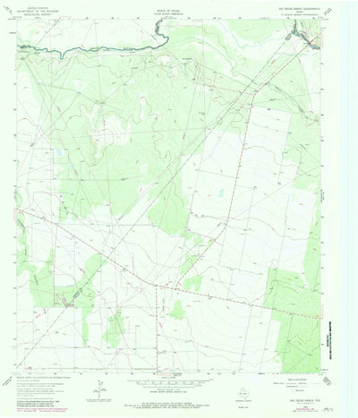 United States Geological Survey Rio Pecos Ranch, TX (1963, 24000-Scale) digital map