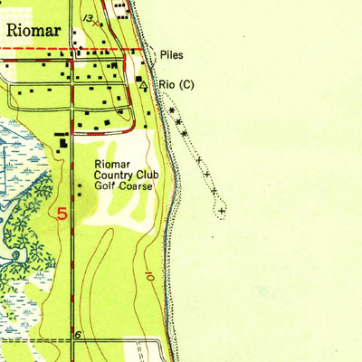 United States Geological Survey Riomar, FL (1950, 24000-Scale) digital map