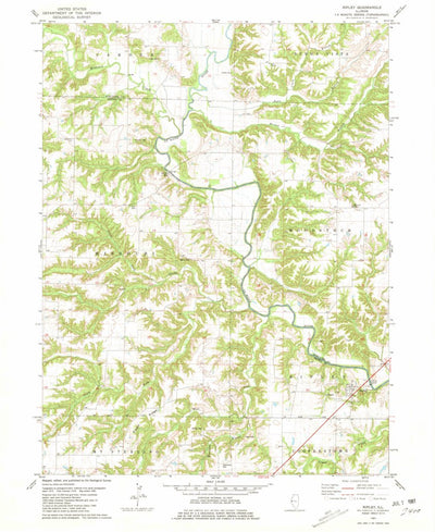 United States Geological Survey Ripley, IL (1981, 24000-Scale) digital map