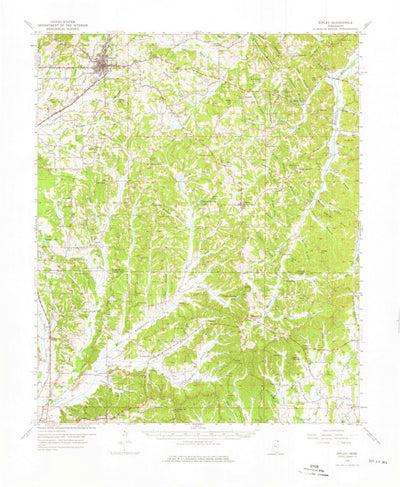 United States Geological Survey Ripley, MS (1955, 62500-Scale) digital map