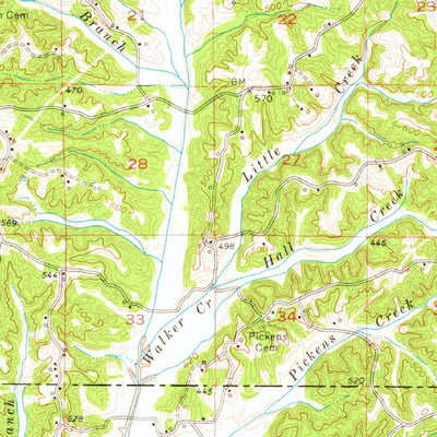 United States Geological Survey Ripley, MS (1955, 62500-Scale) digital map