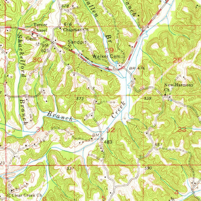 United States Geological Survey Ripley, MS (1955, 62500-Scale) digital map