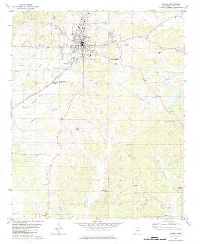 United States Geological Survey Ripley, MS (1982, 24000-Scale) digital map