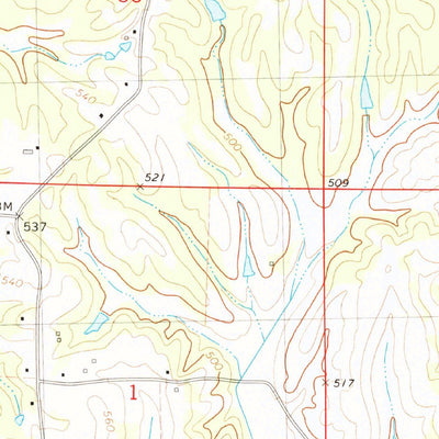 United States Geological Survey Ripley, MS (1982, 24000-Scale) digital map