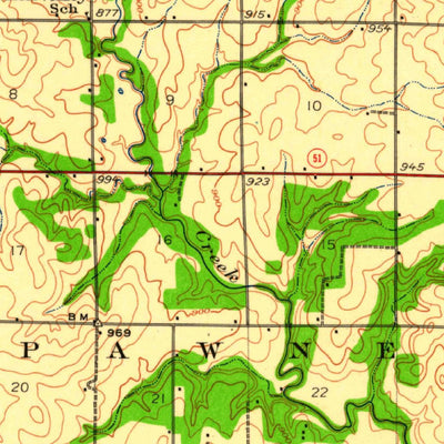 United States Geological Survey Ripley, OK (1929, 62500-Scale) digital map