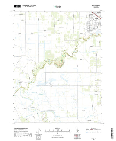 United States Geological Survey Ripon, CA (2021, 24000-Scale) digital map