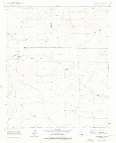 United States Geological Survey Rippee Ranch, NM (1973, 24000-Scale) digital map