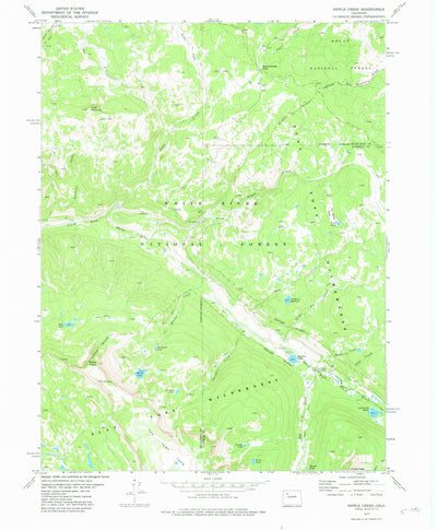 United States Geological Survey Ripple Creek, CO (1977, 24000-Scale) digital map