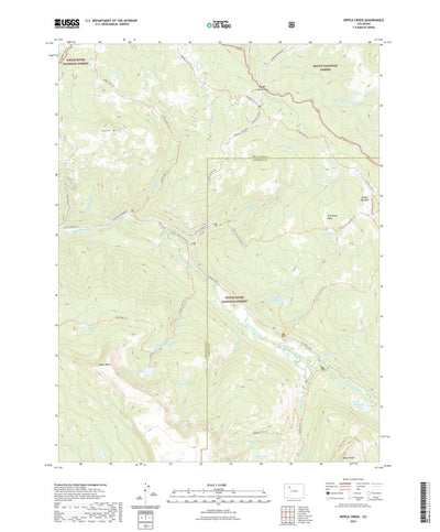 United States Geological Survey Ripple Creek, CO (2022, 24000-Scale) digital map