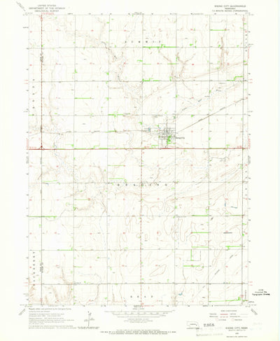United States Geological Survey Rising City, NE (1965, 24000-Scale) digital map