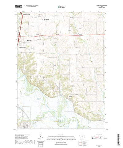 United States Geological Survey Rising Sun, IA (2022, 24000-Scale) digital map