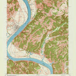 United States Geological Survey Rising Sun, IN-KY (1961, 24000-Scale) digital map