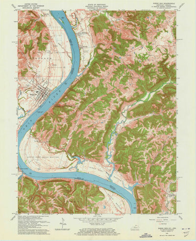 United States Geological Survey Rising Sun, IN-KY (1961, 24000-Scale) digital map