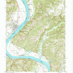 United States Geological Survey Rising Sun, IN-KY (1981, 24000-Scale) digital map