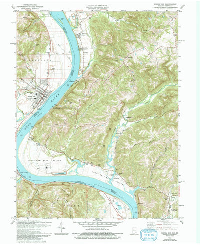 United States Geological Survey Rising Sun, IN-KY (1981, 24000-Scale) digital map