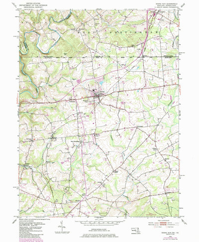 United States Geological Survey Rising Sun, MD-PA (1953, 24000-Scale) digital map