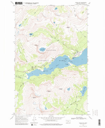 United States Geological Survey Rising Sun, MT (1968, 24000-Scale) digital map