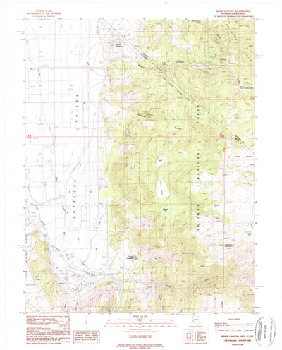 United States Geological Survey Risue Canyon, NV-CA (1988, 24000-Scale) digital map