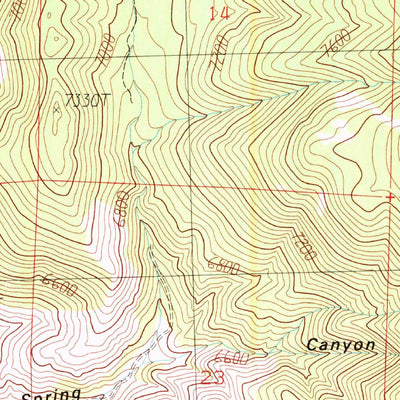United States Geological Survey Risue Canyon, NV-CA (1988, 24000-Scale) digital map