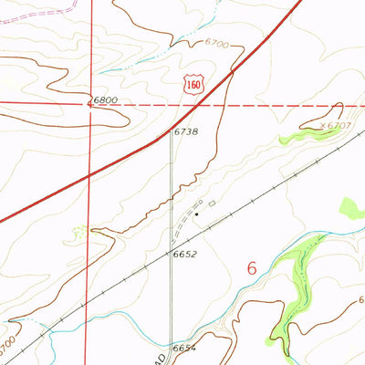 United States Geological Survey Ritter Arroyo, CO (1963, 24000-Scale) digital map