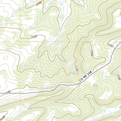United States Geological Survey Ritter Arroyo, CO (2022, 24000-Scale) digital map