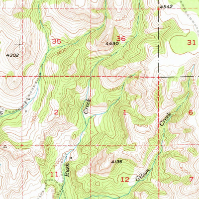 United States Geological Survey Ritter, OR (1950, 62500-Scale) digital map