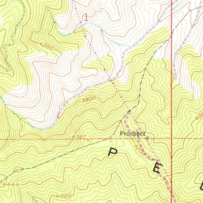 United States Geological Survey Ritter Ridge, CA (1958, 24000-Scale) digital map