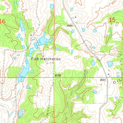 United States Geological Survey Ritts Junction, OK (1974, 24000-Scale) digital map