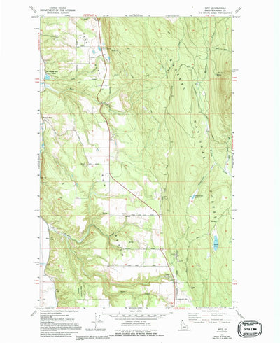 United States Geological Survey Ritz, ID (1965, 24000-Scale) digital map