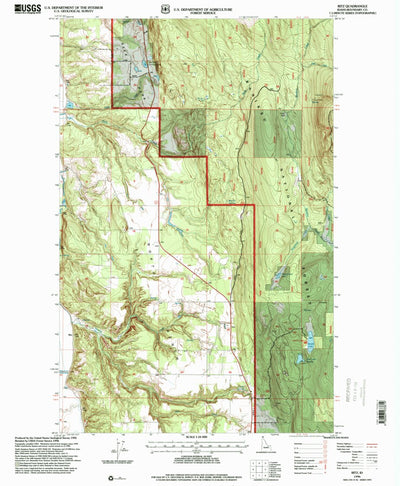 United States Geological Survey Ritz, ID (1996, 24000-Scale) digital map