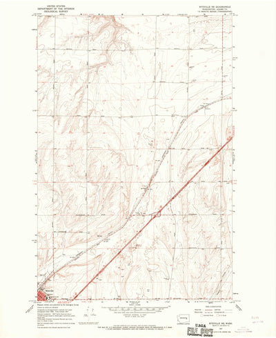 United States Geological Survey Ritzville NE, WA (1967, 24000-Scale) digital map