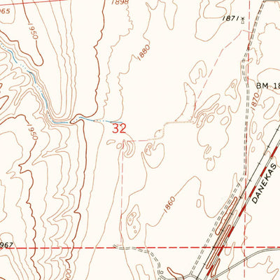 United States Geological Survey Ritzville NE, WA (1967, 24000-Scale) digital map