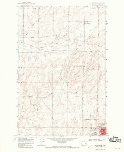 United States Geological Survey Ritzville NW, WA (1967, 24000-Scale) digital map