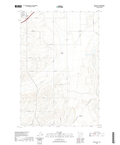 United States Geological Survey Ritzville SE, WA (2020, 24000-Scale) digital map