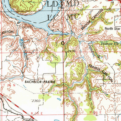 United States Geological Survey Ritzville, WA (1953, 250000-Scale) digital map