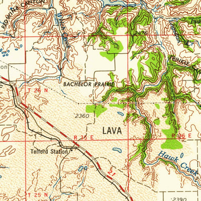 United States Geological Survey Ritzville, WA (1959, 250000-Scale) digital map