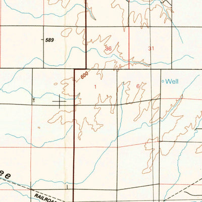 United States Geological Survey Ritzville, WA (1982, 100000-Scale) digital map