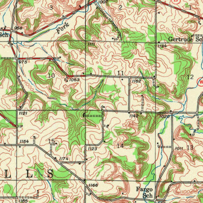 United States Geological Survey River Falls, WI (1946, 62500-Scale) digital map